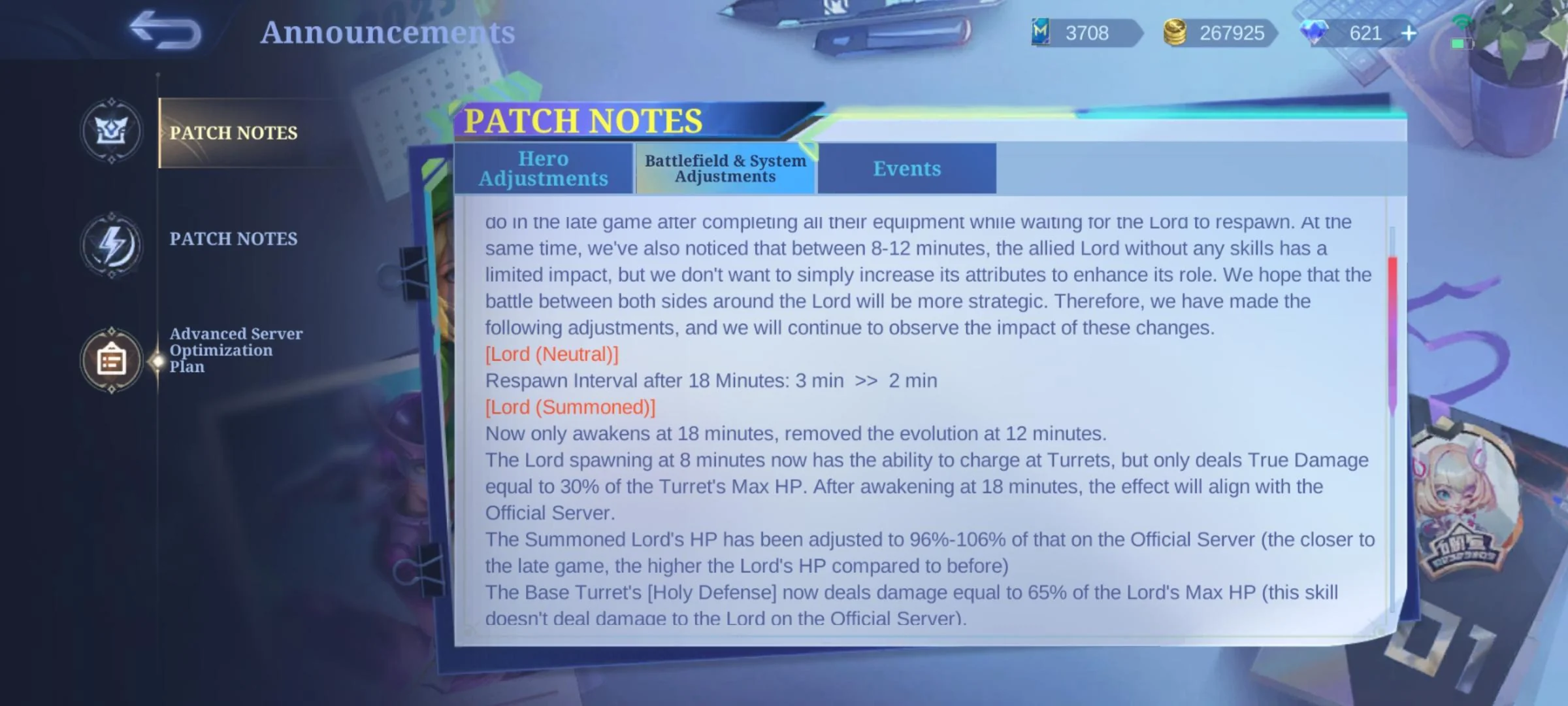 Catatan Patch Terbaik 2.1.70 Advanced Server 2026