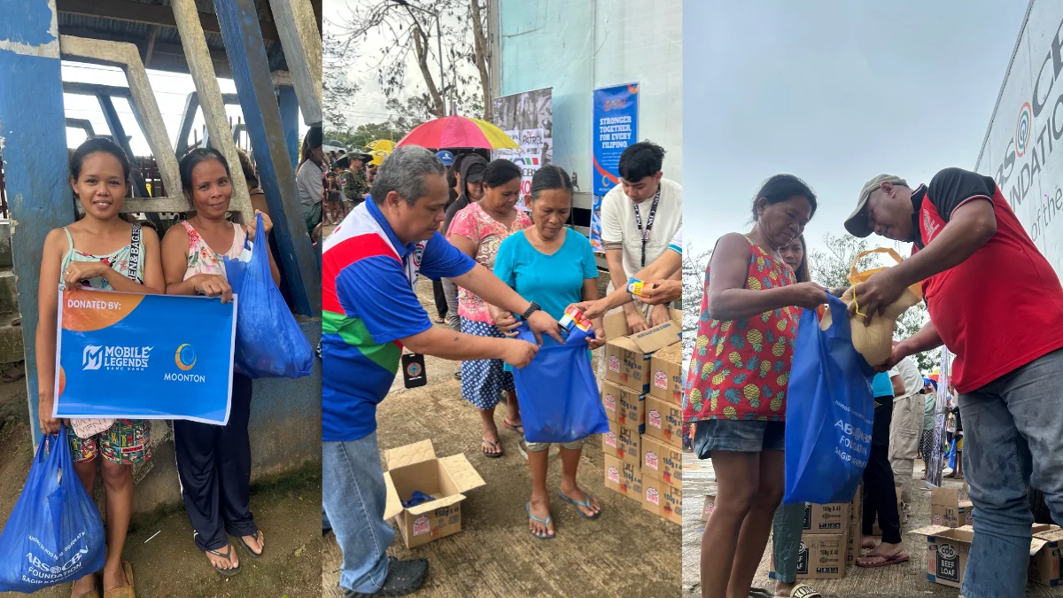 MOONTON Games, ABS-CBN Foundation unite for families affected by Typhoon Opong and earthquake in the Philippines