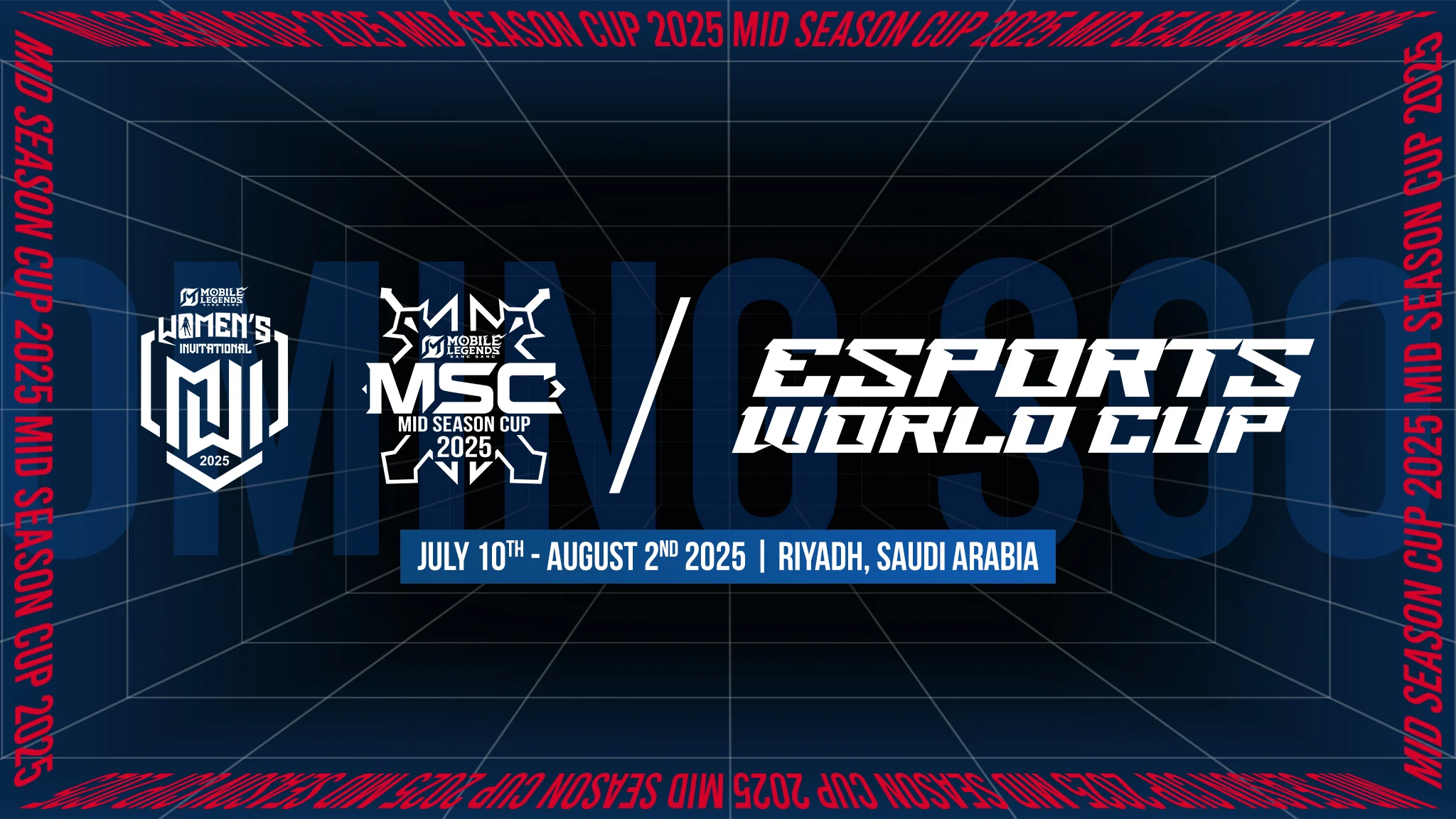 Mobile Legends: Bang Bang reveals 2025 Esports World Cup tournament draws for Mid Season Cup and MLBB Women's Invitational!
