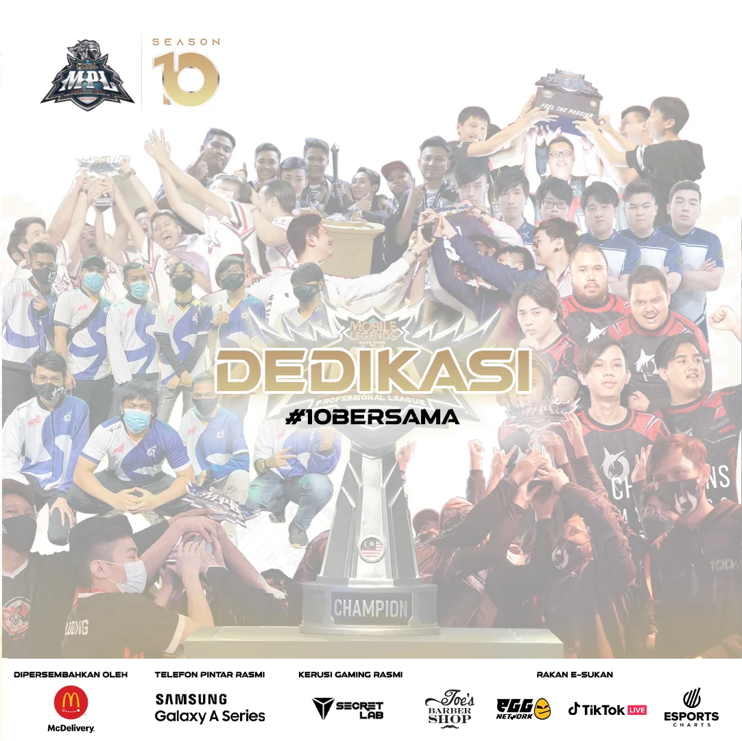 MPL Malaysia celebrates 10 seasons of esports adventures with #10BERSAMA