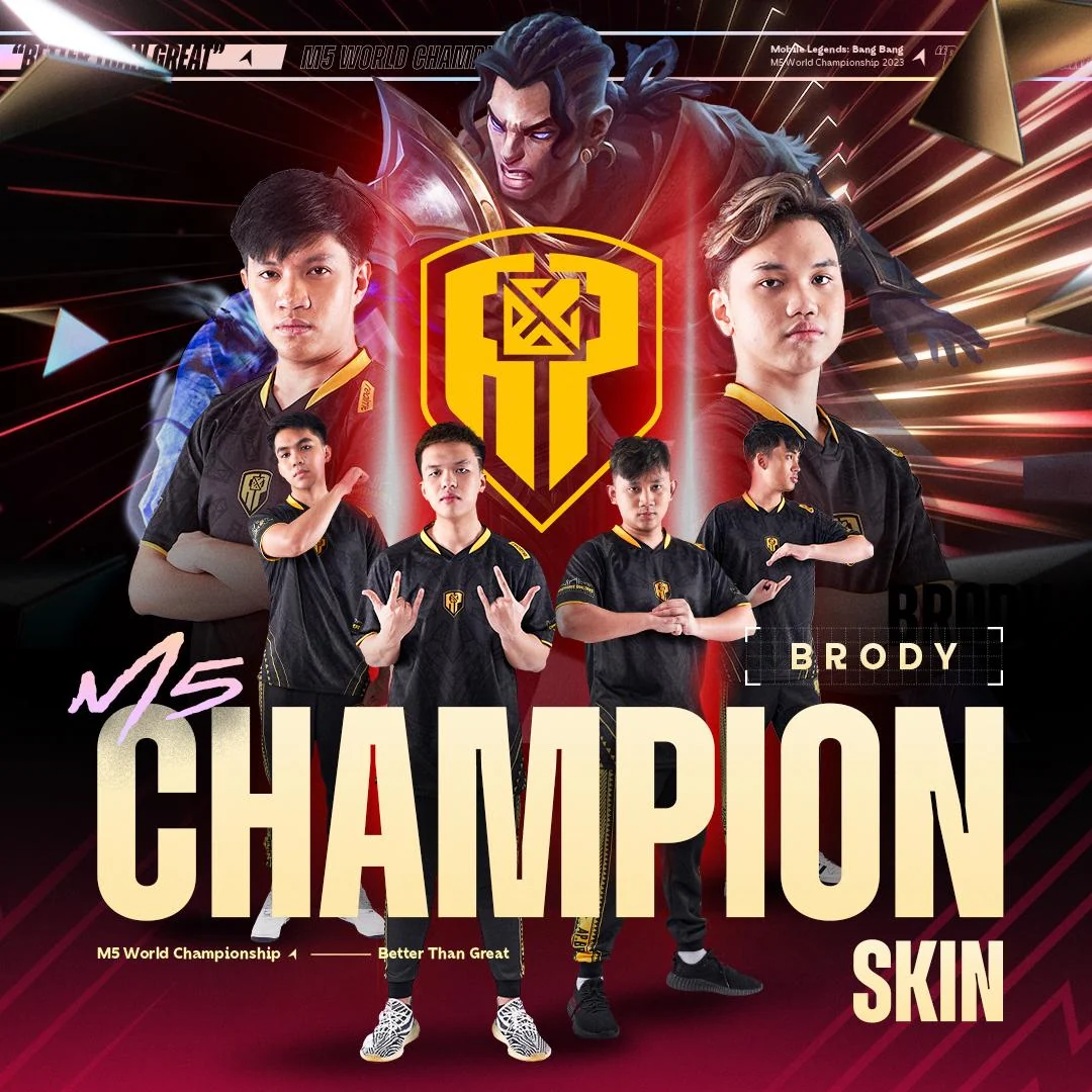 AP Bren has officially chosen Brody for the M5 Champion Skin, Paquito for the first-ever FMVP Skin