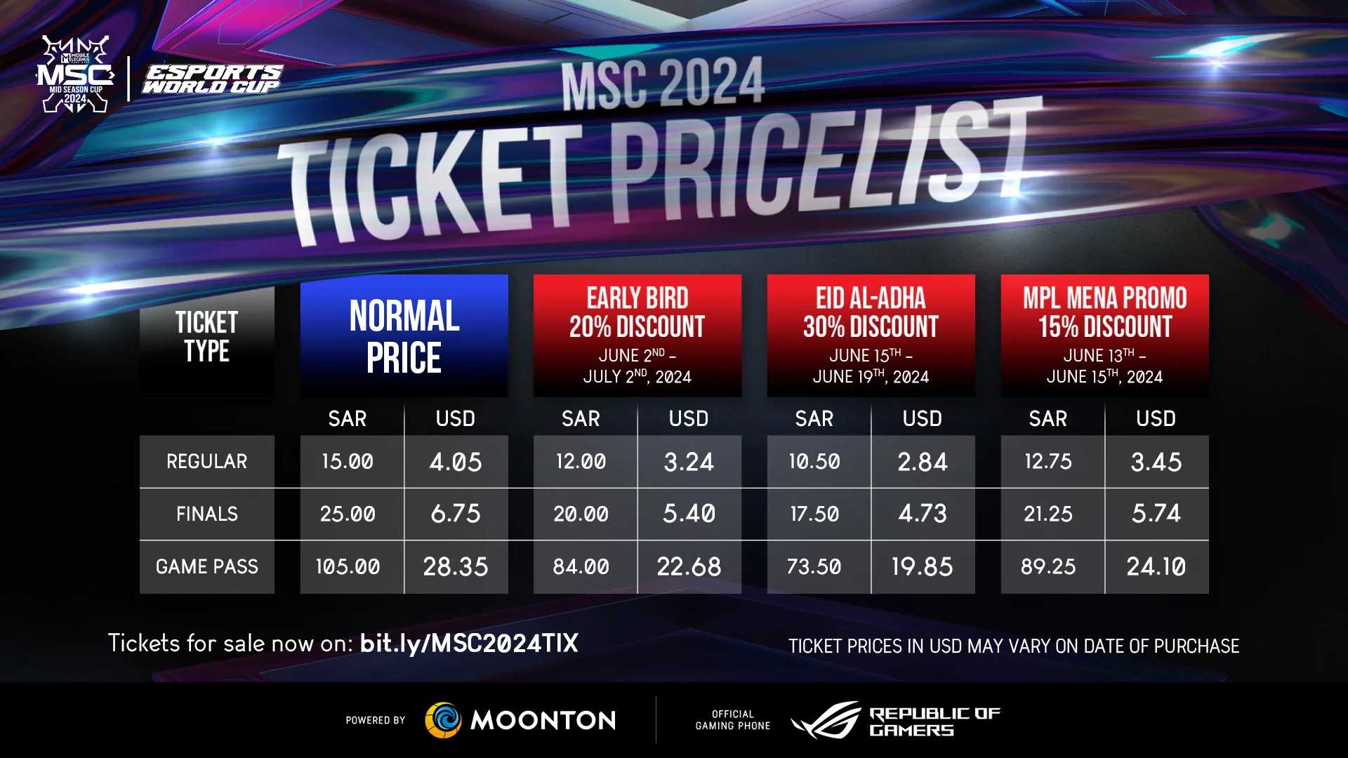 MSC 2024 launches on 28 June 2024 at Esports World Cup