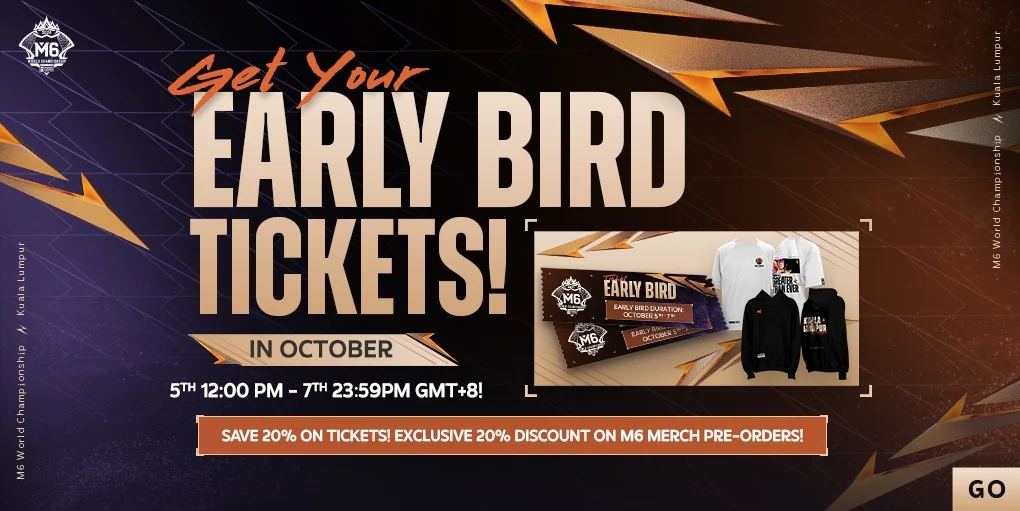 M6 World Championship early bird tickets go on sale on 5 October!